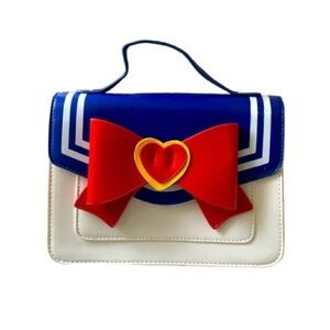 SAILOR MOON White & Blue Crossbody Handbag
